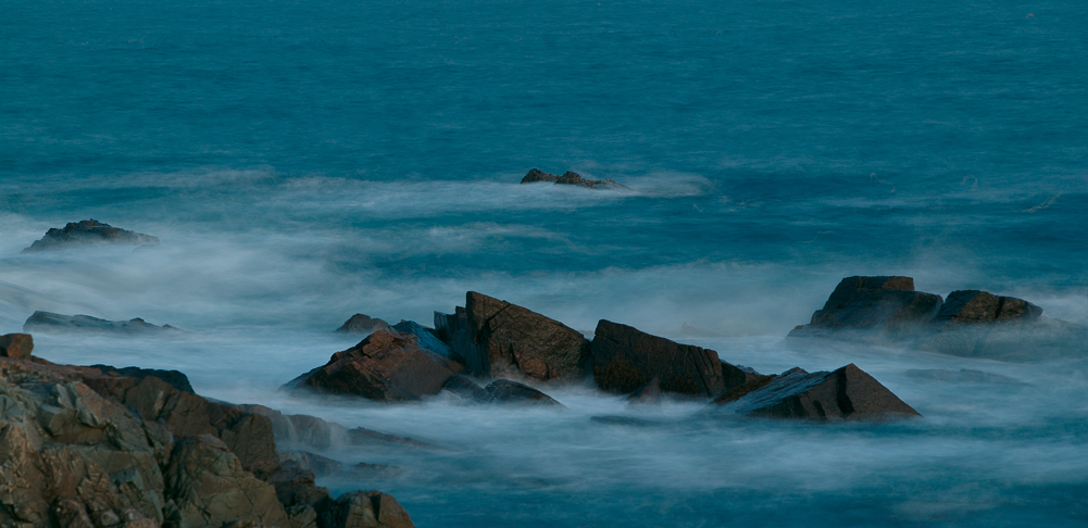 Rocks in Misty Surf