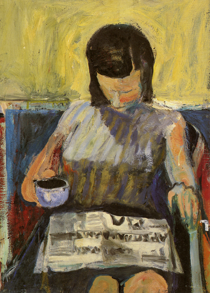 Woman with Newspaper