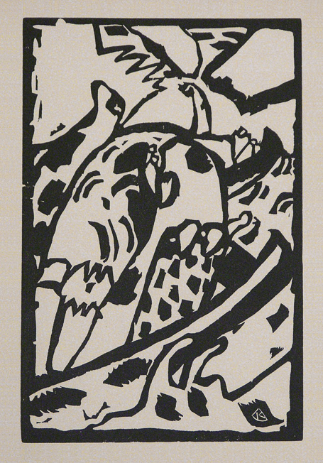 Improvisation 7 woodcut